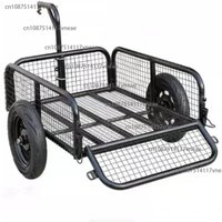 AliExpress NONE Universal Hitch Cargo Trailer for E-Bike Motorcycle Foldable Small Tow Cart for Camping Fishing Market Stall Hauling Use