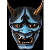 Halloween Prajna Demon King Ghost Night Tattoo Cos Dressing Props Party Resin Mask Cos Mahajna Mask Japanese Demon Ghost Mask