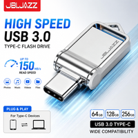 High-Speed 2 In 1 USB 3.0 Pendrive Metal Type-C Waterproof Flash Drive 128GB/256GB/512GB Data Storage Device for Office Laptop