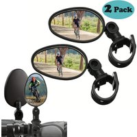 1/2/4PCS Bicycle Rearview Mirror 360 Degree Adjustable Rotatable Universal Cycling Handlebar Rear View Mirrors for MTB Road Bike
