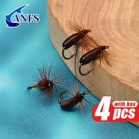 ANFS 4PackTerrestrial Beetle, Terrestrial Fly, Dry Fly Fishing, Trout Flies Kit