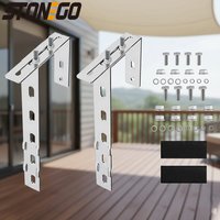 2 Pack Balcony Solar Panel Mounting Brackets Hooks for Home Installation Solar Equipment Accessories