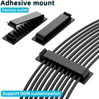 1/3/5 PCS 5/8/10 Slots Self-Adhesive Cable Organizer Clips Wire Holder for Office TV PC Ethernet Under Desk USB Cord Management