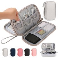 Multi-Color Portable Travel Digital Storage Bag - Electronic Cable Organizer Pouch for Chargers USB Cables Power Banks Earphones