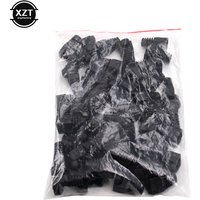 50Pcs Black RJ45 Caps Cat Protective Sleeve RJ-45 CAT5E CAT6 Adapter Cap Ethernet Network Cable Plugs Protective Sleeve