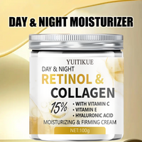 YUITIKUE 15% Retinol Collagen Day&Night Cream 100g - Lift Firm Moisturize with Vit C/E Hyaluronic Acid