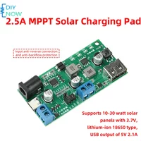 MPPT Solar Charger Control Board 5V 2.1A USB Output Anti Reverse For 3.7V Lithium Battery Solar Panel Regulator Compact Portable