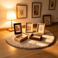2pcs Mini Photo Frame Set for Storing Polaroid Camera Photos Small Desktop Photo Frames Decorative Photo Frames for Small Photos