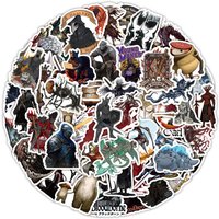 AliExpress Bandai 10/30/54pcs Dark Soul Horror Game Stickers Cool Cartoon Decals Waterproof DIY Notebook Luggage Phone Bike Graffiti Sticker Decor