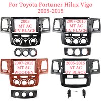 9 Inch Car Frame Fascia Adapter For Toyota Fortuner Hilux Vigo Android Radio Dash Fitting Panel Kit 2005-2015