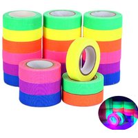 UV Glow Cotton Tape Neon Gaffer Party Tape Safety Warning Neon Tape UV Tape Wedding Decorations Home Decorations