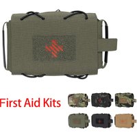 Tactical Medical Pouch Detachable First Aid Kit Quick-release Medical Kit Laser Cut MOLLE Emergency Survival Bag for Outdoor