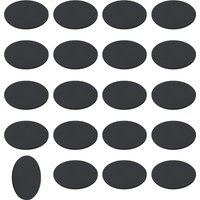 20Pcs Rubber Solid Discs Washer 5-50mm OD 1mm Thick Anti Slip Bumper Pads Non-Adhesive Spacer Flat Round Gasket Pad forFurniture