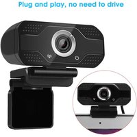 Full HD Webcam 1080P 30fps Laptop Computer PC Web Cam Camera Built In Microphone For Video Calls Conference Live Work Tripod