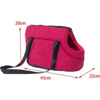 Soft Sided Pet Carrier Bag with Removable Foldable Pad Oxford Cloth for Puppy Kitten Small Dog in Car Travel