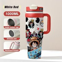Cool Pirate Print Insulated Bottle High-Value Stainless Steel Vacuum Cup Leakproof Thermos Portable Cold Drink Ware for Adults