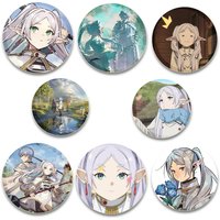 32/44/58mm Anime Sousou No Frieren Brooches Frieren/Fern/Himmel Pin Cosplay Cartoon Badge Bag Accessories Jewelry Handmade Gifts