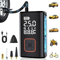 AliExpress NONE Electric Air Pump Portable Air Compressor Car Air Pump Cordless Car Tyre Inflator for Motorcycles Car Bicycle Ball