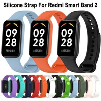 For Redmi Smart Band 2 / Xiaomi Band 8 Active Silicone Strap Wristband Replacement Belt Soft TPU Watchband Bracelet