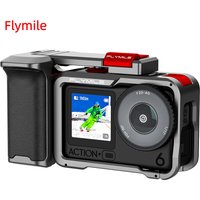 Flymile Action 6 Handle Grip Kit Metal Cage for DJI Osmo Action 6 Street Photography Grip Expansion Adapter Video Accessories