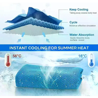 Cooling Towel Neck Wraps In Storage Box Chilly Pads Quick Dry Portable Breathable Scarf For Swimming Beach Accessories