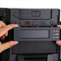 5.25Inch Fan Speed Controller Computer Case Fan Thermostat Perpetual Calendar Screen Display Drive Bay for Computer Case