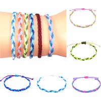 Boho Women Men Friendship Luck Beach Weaving Bracelets Thread Knots Woven Braided Rope Weave Hand Strap Ethnic Jewelry Fashion