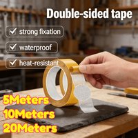 Double Sided Tape Strong Fixation Double Sided Tape Heavy Duty Translucent Mesh Waterproof Traceless Grid Carpet Adhesive Tape