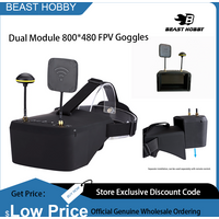 EV800D 5.8G 40CH Diversity FPV Goggles 5 Inch 800*480 Video Headset HD DVR for Racing Drone Micro BWhoop Drone