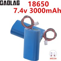 2S1P 18650 Battery Pack 7.4V Batteries XH2.54 PLUG 3000mah Rechargeable Battery Plug+PCB For megaphone speaker Small Player