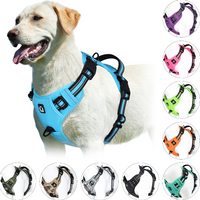 No Pull Dog Harness, Adjustable Soft Padded Pet Vest with Easy Control Handle