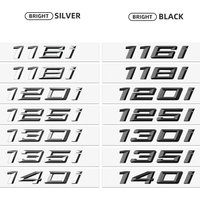 3D ABS Black Car Trunk Letters For BMW 116i 118i 120i 125i 130i 135i 140i Logo Emblem Sticker F20 E87 F21 Auto Accessories