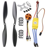 A2212 13T 1000KV RC Brushless Motor with 30A Brushless ESC 1045 Propeller CW CCW Accessories Kit Mount for RC Plane F450 550