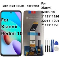 For Xiaomi Redmi 10 2022 LCD Display 22011119UY Touch Screen Digitizer For Redmi 10 Prime Display 21061119DG Replacement w frame