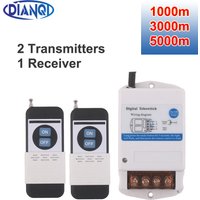Wireless Remote Control Switch 30A 220v 1000M 3000M 5000M Remote Control for Electric Gate Light water pump Receiver Transmitter