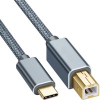 Gold-plated Plug Laptop Scanner USB Type-C to USB B 2.0 High Speed Printer Cable Printer For Epson HP Brother