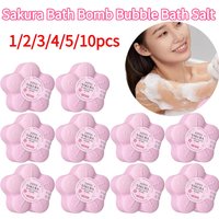 Sakura Bath Bomb Bubble Explosion Bath Salt for Body Cleansing Moisturizing Fragrances Aromatherapy SPA Salt Ball Exfoliating