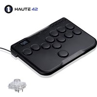 Haute42 Joystick Hitbox Fightstick Leverless Mini Arcade Controller For PC/PS3/PS4/Switch Leverless Hitbox Controller