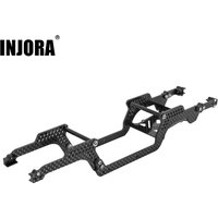 INJORA Universal LCG Carbon Fiber Chassis Frame Battery Tray for 1/18 RC Crawler TRX4M Defender Bronco K10 F150 (4M-89 4M-78)
