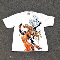 New Century Evangelion EVA Anime Retro T-shirt Summer New Style Unisex Casual Cotton T-shirt