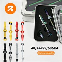 AliExpress BUCKLOS Bicycle Tubeless Valve 40/44/55/60MM Bicycle F/V Presta Valves Aluminum Alloy Gravel Mountain Bike Valve Tubeless