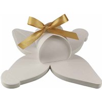 25/50Pcs White Mini Lantern Candy Gift Box With Ribbon Baby Shower Paper Chocolate Package Treat Boxes Wedding Favours Supplies