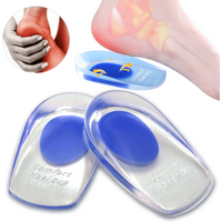 2Pcs Silicone Heel Pads Plantar Fasciitis Man Heel Spur Silicone Gel Heel Cups Heel Pain Heel For Shoes Foot Silicone Foot Pad