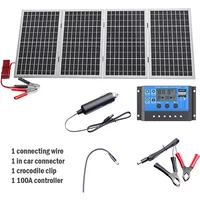 High Efficiency 800W 12V Foldable Portable Solar Panel, Polycrystalline Silicon Cells, Ideal for Outdoor Camping, RV, Boating
