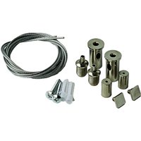 Linear Light Suspension Cable Single/Double Head 1m 1.5m 2m Ceiling Mounting Durable Steel Wire