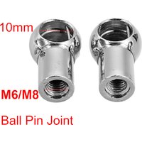 2Pcs Universal M6 M8 Gas Strut Rod End Fitting Ball Pin Connector Joint Valve Spring Holder for Car Boot Front Bonnet Trunk Home