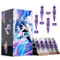 Goldplume Einweg-Tattoonadeln Kartuschen RL RS RM M1 Gemischte Größen Round Liner Magnum Shader Pro Anfänger Tattoo Nadelset