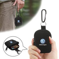 Car Mini Portable Pouch New Waist Bag Keychain Zipper Pocket Storage Organizer For VW Volkswagen Golf Passat Touran Jetta Tiguan
