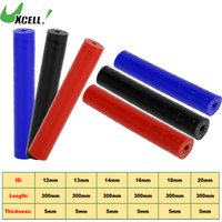 UXCELL 12mm 13mm 14mm 16mm 18mm 20mm ID 300mm Length 0 Degree 4-Ply Reinforced High Temp Car Silicone Hose Coolant Hose