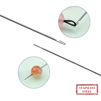 5 Stück/Set Extra Lange Edelstahl-Perlennadeln Einfache Schmuckherstellungswerkzeuge Perlennadeln für DIY-Schmuckherstellung 27CM